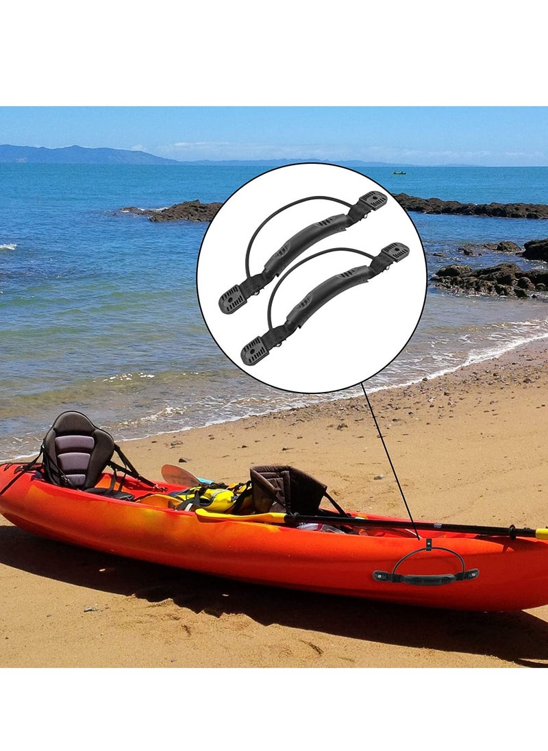 SYOSI - Kayak Handle Carry Handles Mount Paddle with Screws and Bungee Cord, Canoe Boat Side Mount Carry Handle, Kayak Carry Handle, Ocean, Rowing Tool, Pescador, Emotion Kayaks Suitcase, 4 Pcs - Image 1