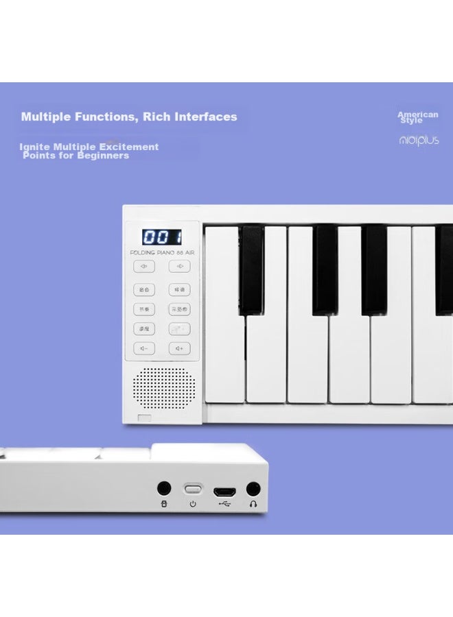 Midiplus Folding Piano, 88 Keys, Melody Electronic Keyboard, Portable, For Dormitory, Adults, Children, Beginners, Bluetooth Version - Image 2