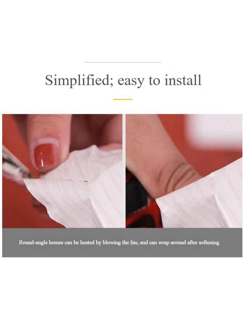 آنا ورق جدران ذاتي اللصق بنقشة خشبية مقاوم للماء والرطوبة والزيت لتجديد المنزل - Image 3