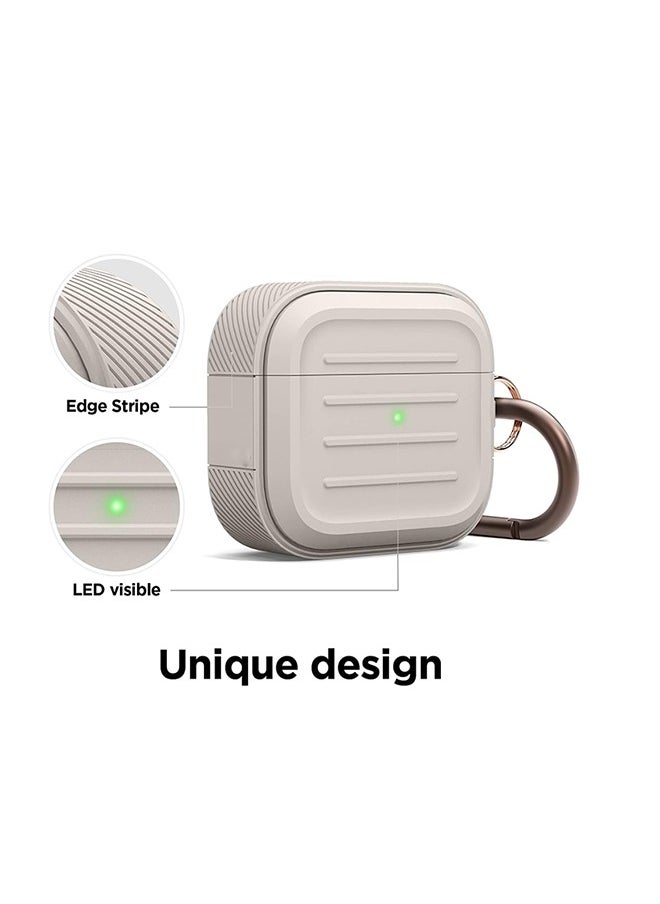 Bukela - Armor Case Compatible with AirPods Pro 2nd Generation Case Cover - Compatible with AirPods Pro 2 Case,Supports Wireless Charging, Shock Resistant, Full Protection (Stone) - Image 1