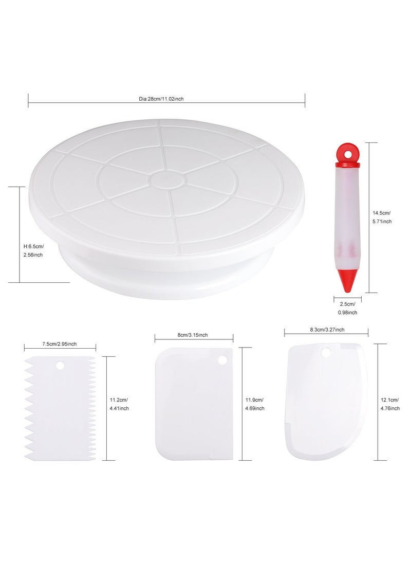 general 12 Piece Cake Turntable Piping Turntable Cream Spreader Tool Silicone Muffin Cup Easy Cake Decorating - Image 2