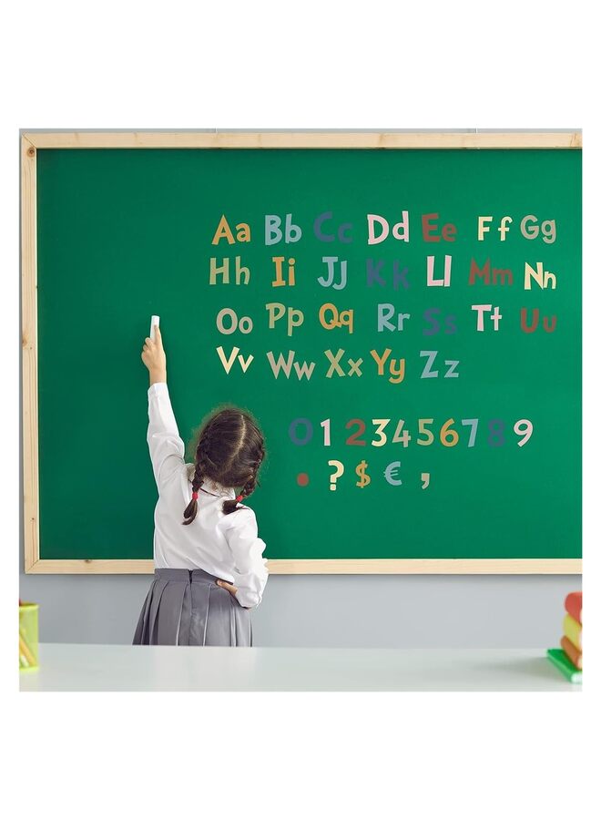 مجموعة حروف، حروف صفية على السبورة، رقم حرف مقطوع، لوحة إعلانات، ديكور منزلي، مدرسي، صف دراسي - Image 4