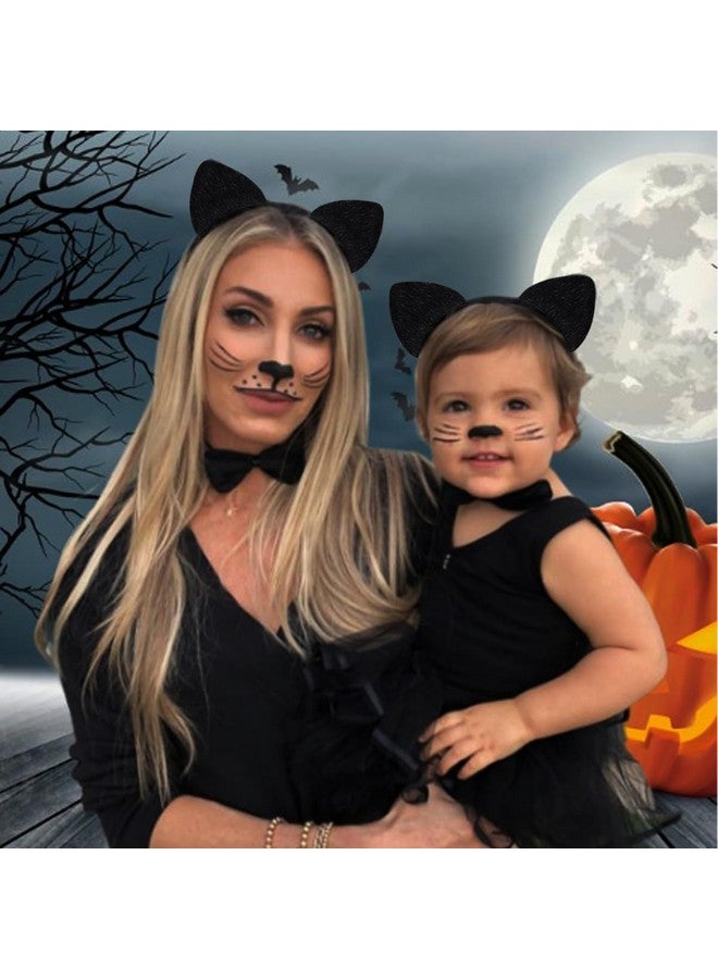 Mysense Black Cat Ears Headband and Black Lipstick Kit, Catwomen Costume Accessories for Adults and Kids Halloween Cosplay Makeup - Image 5