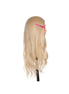 Beauty Star Mannequin Head, Beauty Star 24 Inch Creamy-White Long Hair Styling Training Head Manikin Cosmetology Doll Head with Clamp Stand and Accessories (Suitable for Straightening, Curling, Perming)  - Image 3