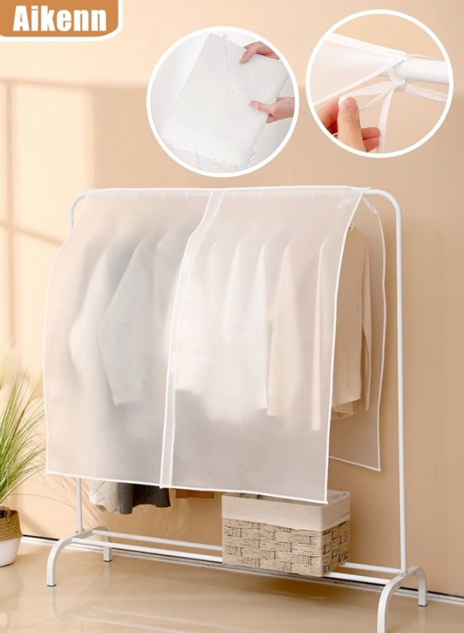 Aikenn Clothing Rack Covers Clear Plastic Clothes Covers Dry Cleaning Hanging Dust Proof Garment Bags Clear Garment Bags Clothes Covers Protecting Dusts For Storage Plastic For Home Storage Closet Clothing Stores(110*110cm)  - Image 1