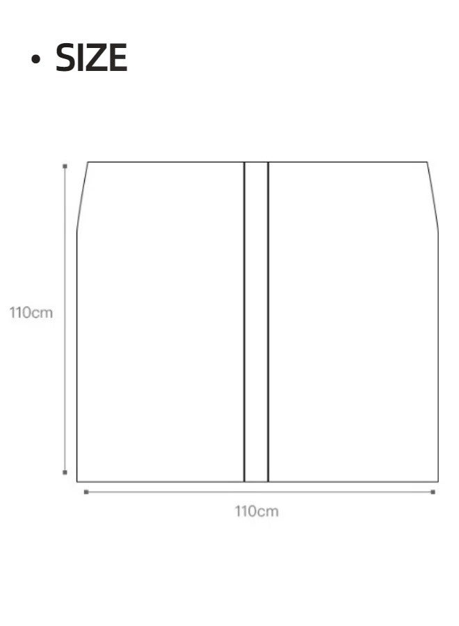 Aikenn Clothing Rack Covers Clear Plastic Clothes Covers Dry Cleaning Hanging Dust Proof Garment Bags Clear Garment Bags Clothes Covers Protecting Dusts For Storage Plastic For Home Storage Closet Clothing Stores(110*110cm)  - Image 2