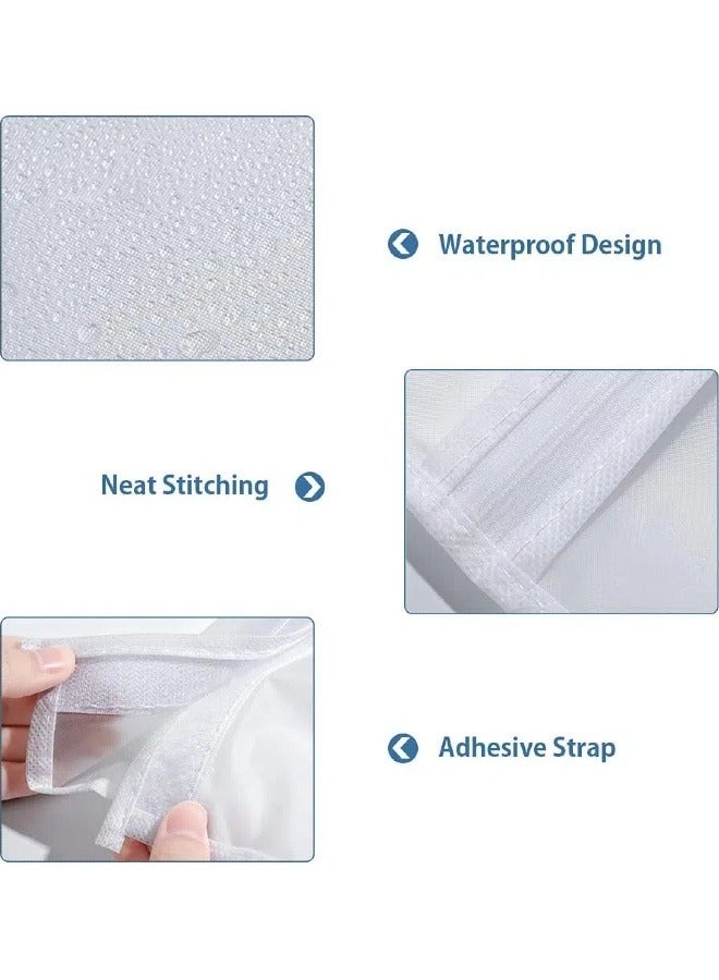 Aikenn Clothing Rack Covers Clear Plastic Clothes Covers Dry Cleaning Hanging Dust Proof Garment Bags Clear Garment Bags Clothes Covers Protecting Dusts For Storage Plastic For Home Storage Closet Clothing Stores(110*110cm)  - Image 3