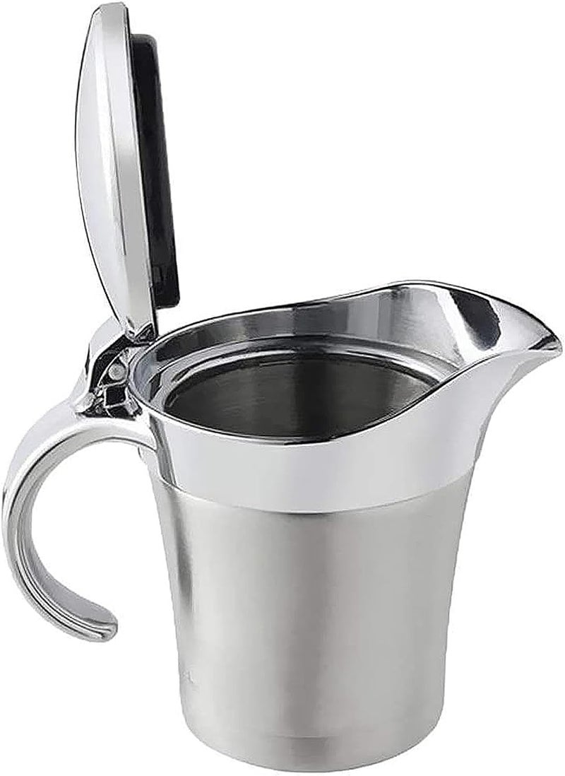 URONN Double Insulated Gravy Boat – Stainless Steel Sauce Jug with Hinged Lid - Image 1