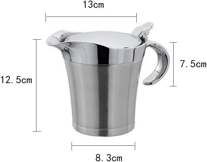 URONN Double Insulated Gravy Boat – Stainless Steel Sauce Jug with Hinged Lid - Image 2