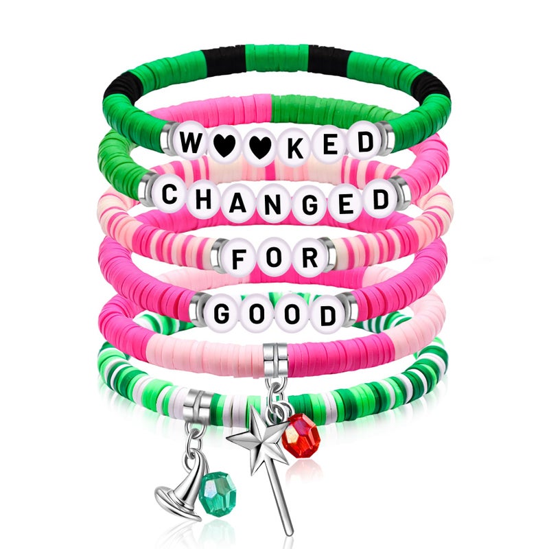 lakayfimily Friendship Bracelet for Women Magic Wand&Witch Hat Beaded Stretch Bracelet Witch Gifts Fans Party Dress Costume Accessories - Image 1
