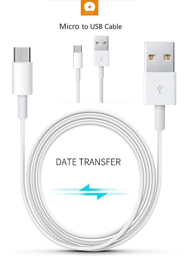 WUW 2A 12W USB to Micro-USB Fast Charging and Data Transfer/Sync Cable for Micro-USB Smartphones, Tablets, Mobile Accessories, Electronics & Digital Devices, White - Image 1