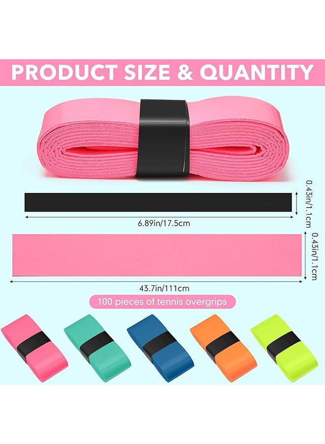 واي جيه 6 عبوات من شريط قبضة مضرب التنس ، وسادة خفيفة الوزن فوق القبضة ، غير قابلة للانزلاق ، فائقة الامتصاص ، متوافقة مع كرة الريشة. متعدد الألوان - Image 2