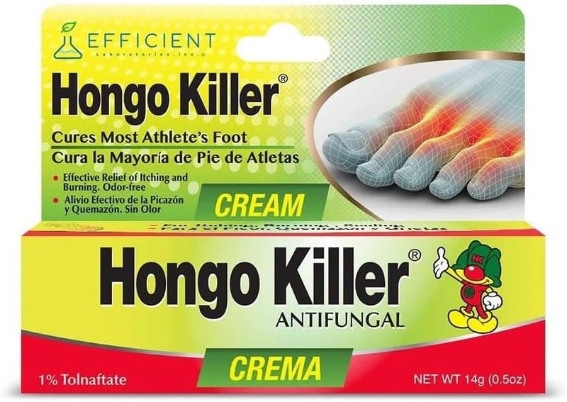 Hongo Killer Antifungal Cream - 14g for Athlete's Foot Relief - Image 1