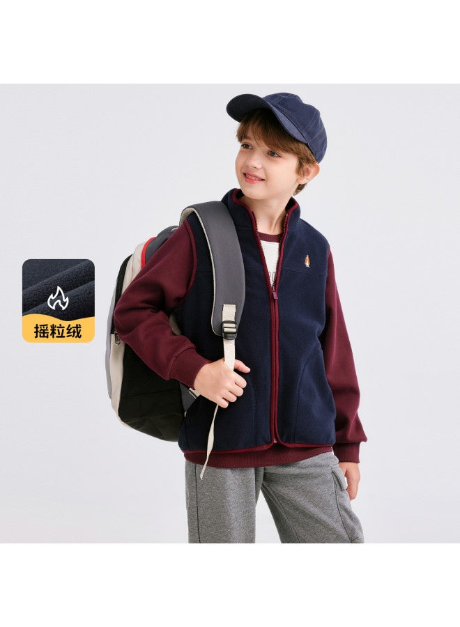 Hush Puppies سترة فleece دافئة للأطفال للرجال والنساء بأسلوب محايد 25 جديدة لخريف وشتاء - Image 2