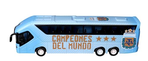 Sockers Argentina National Team Official Collectible Miniature Bus Premium DieCast Soccer Bus Toy with FrictionPower Engine PullBack Go Licensed Football Merchandise Fan Display Model - Image 5