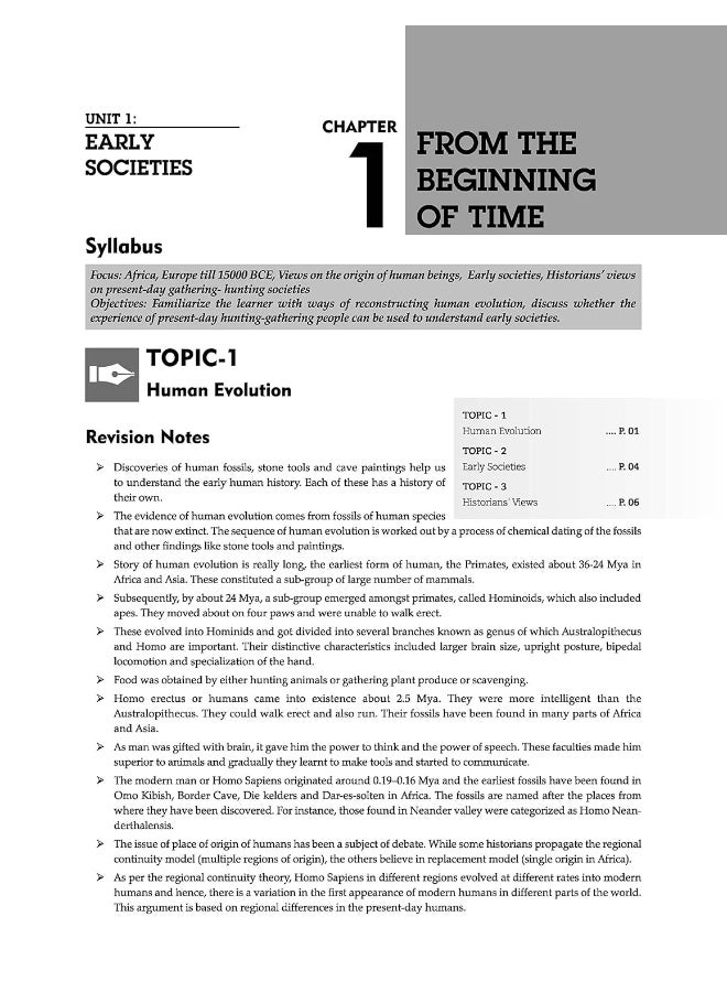 Oswaal CBSE Class 11 History Question Bank (2024 Exam)