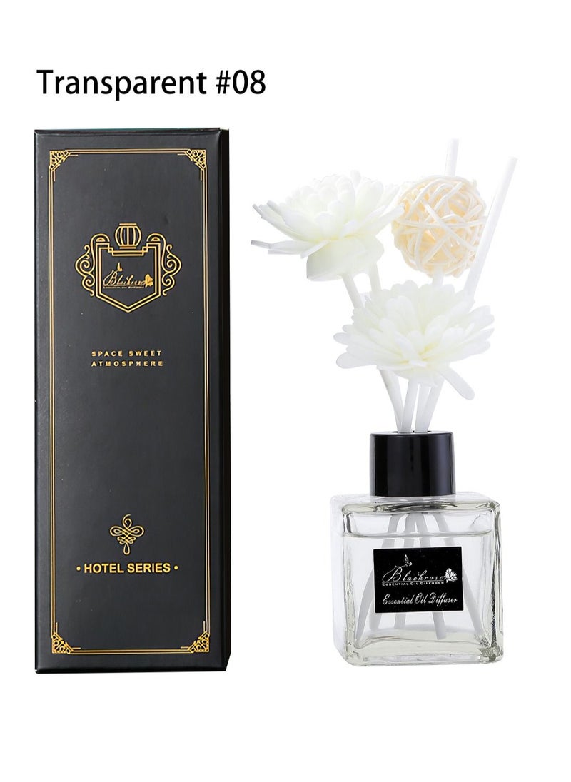 Blackrose - موزع الزيوت العطرية مع أعواد البخور بدون لهب معطر جو طبيعي أنيق يدوم طويلاً لإزالة الروائح الكريهة للفندق والمنزل والمكتب هدية 50 مل من زنبق الوادي المنعش - Image 1