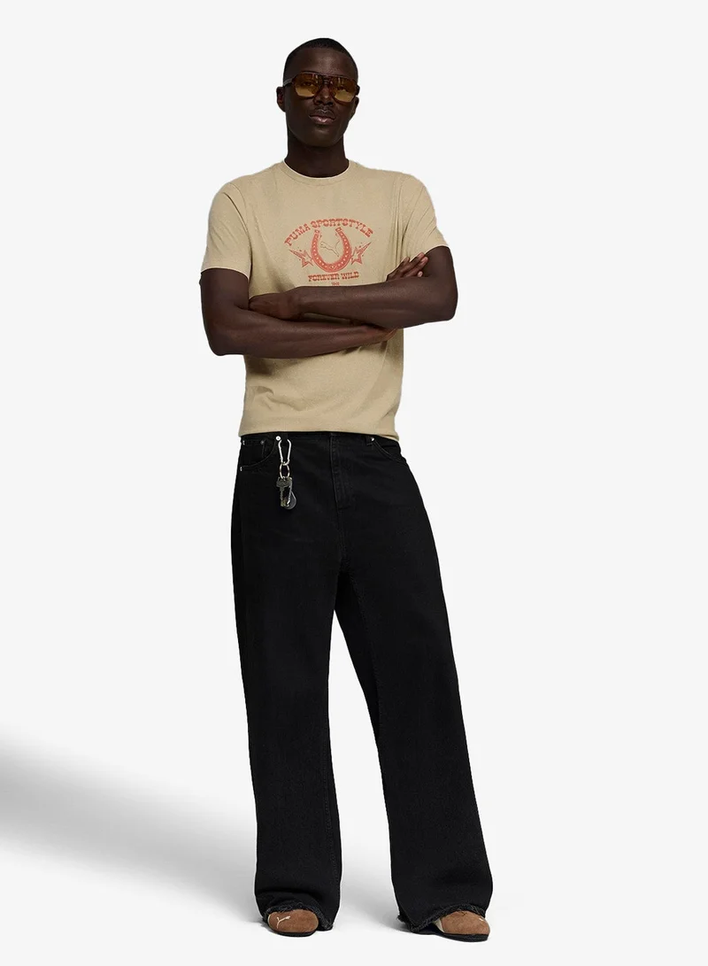 بوما تيشيرت برسومات أمريكية كلاسيكية