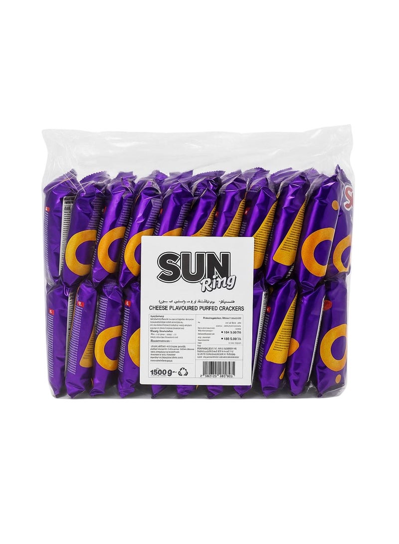 SUN Ring Cheese Flavoured Puffed Crackers 20 x 16g - Image 2
