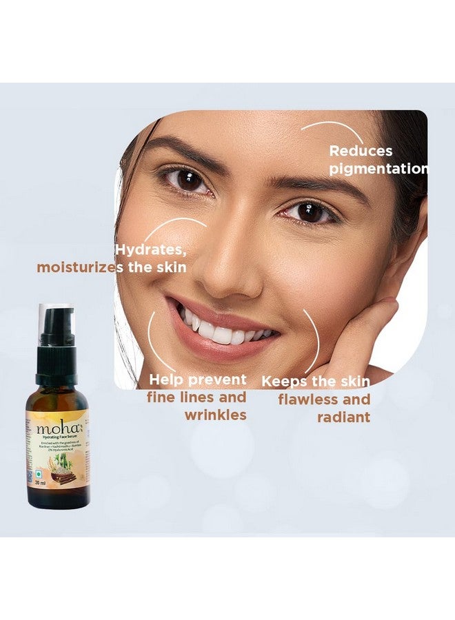 moha Vedistry Moha: Hyaluronic Acid Hydrating Face Serum For Moisturized, 2% Hyaluronic Acid, Hydrated & Younger Looking Skin Light Weight, Non-Greasy, Quick Absorbing Suitable For All Skin Types - Image 5