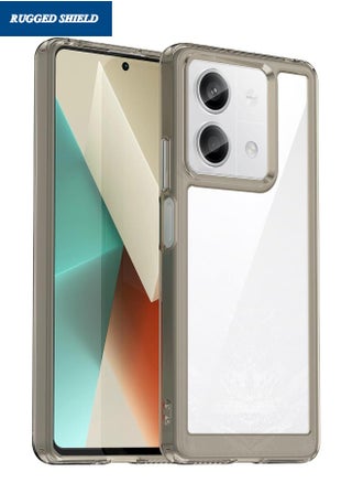 Redmi Note 13 Phone Case(Not 4G), Clear Acrylic Hard Back Panel+Soft TPU Bumper, Defend from Drop/Scratch/Slip/Fingerprint Protective Case Cove for Redmi Note 13 5G (Transparent Grey) - pzsku/Z1C191435550EC4597555Z/45/_/1710175731/79f95087-84e3-4c5d-902b-64c97e174566