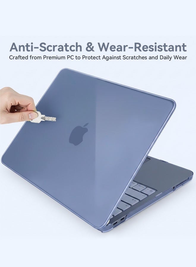 بشكل مختصر حافظة لجهاز MacBook Neo مقاس 13 بوصة بسعة 256/512 جيجابايت مزود بميزة Touch ID (إصدار 2026) طراز A3404، حافظة صلبة للكمبيوتر المحمول، مقاومة لبصمات الأصابع والخدوش، متينة، فائقة النحافة، متوافقة مع جهاز MacBook Neo مقاس 13 بوصة المزود بشريحة A18 Pro (أزرق) - Image 5