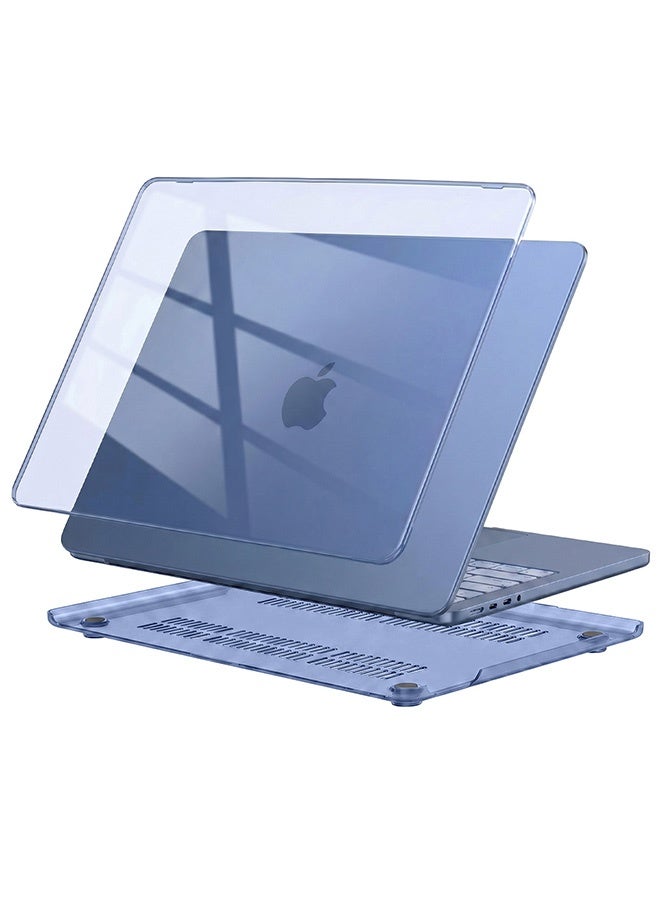 بشكل مختصر حافظة لجهاز MacBook Neo مقاس 13 بوصة بسعة 256/512 جيجابايت مزود بميزة Touch ID (إصدار 2026) طراز A3404، حافظة صلبة للكمبيوتر المحمول، مقاومة لبصمات الأصابع والخدوش، متينة، فائقة النحافة، متوافقة مع جهاز MacBook Neo مقاس 13 بوصة المزود بشريحة A18 Pro (أزرق) - Image 1