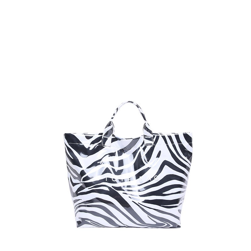 South Korea Vintage Fashionable Leopard Print Portable Tote Bag Women'S Simple All-Match Large Capacity Shoulder Bag - Image 1
