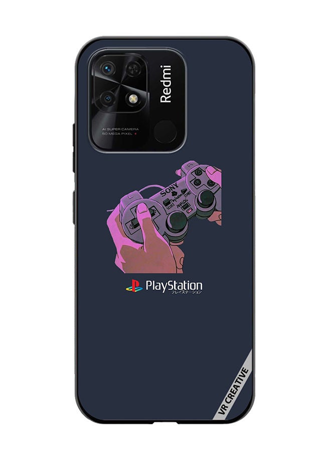 VR CREATIVE Protective Case Cover For Xiaomi Redmi 10C Playstation Design Multicolour - Image 1