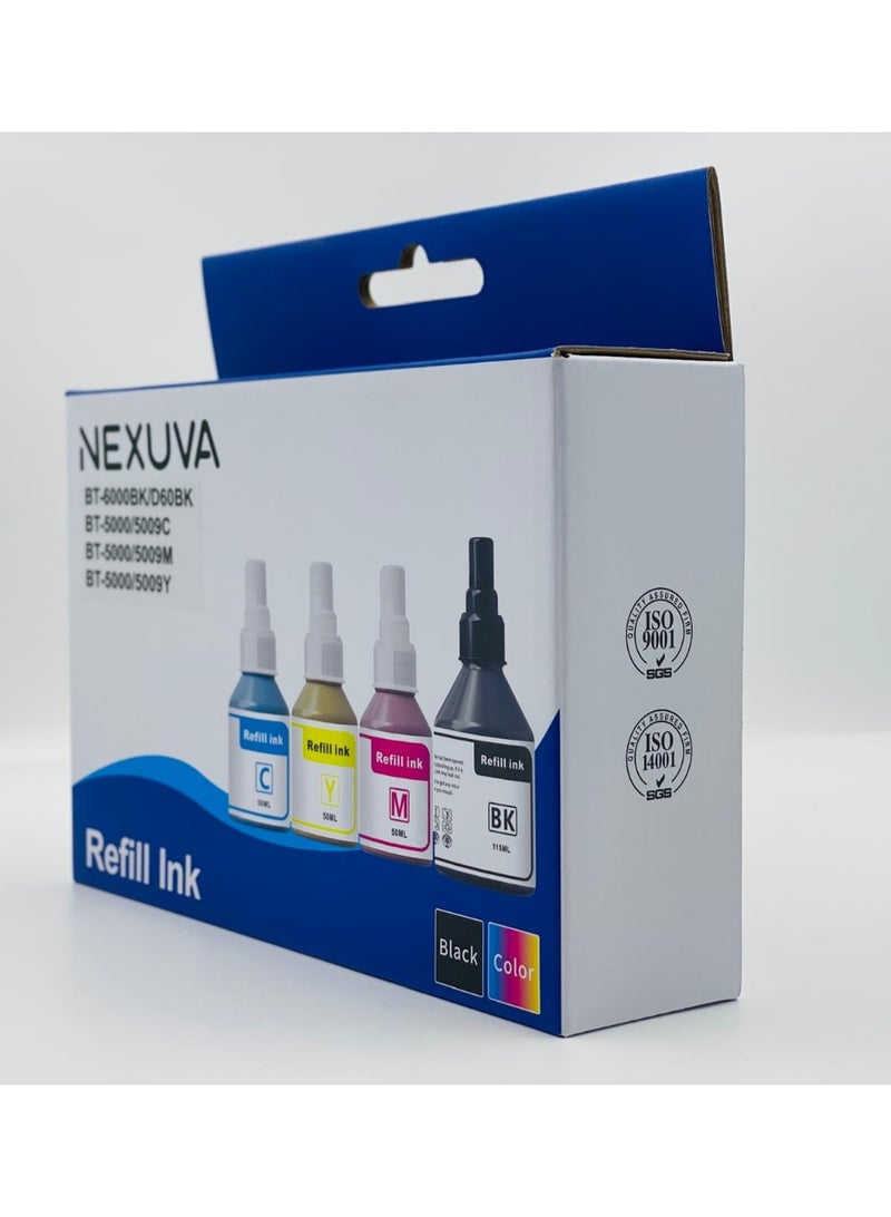 نيكسوفا حبر إعادة تعبئة Nexuva BTD60 BT5000 متوافق مع طابعات Brother DCP-T300 وT510W وT710W وMFC-T810W وT910DW وHL-T4000DW وDCP-T310W وT510W وT910DW وT4500DW - Image 3