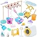 SOTOGO ONEST 22 Pieces Mini Housework Cleaning Supplies Miniature House Accessories Mini House Furniture Decoration Accessories - Image 2