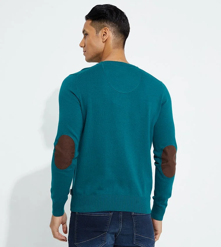 BEVERLY HILLS POLO CLUB Logo Embroidered Long Sleeves Sweater
