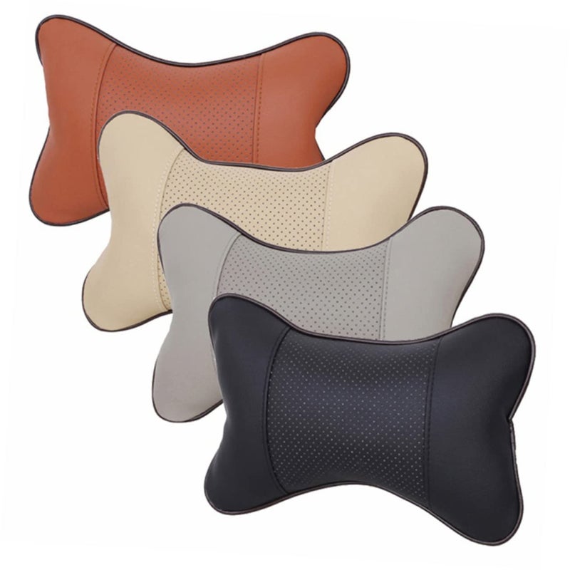 Black Neck Cushion Set Of 3 Medium Size Car Neck Rest Pillow For Travel And Home - Image 3