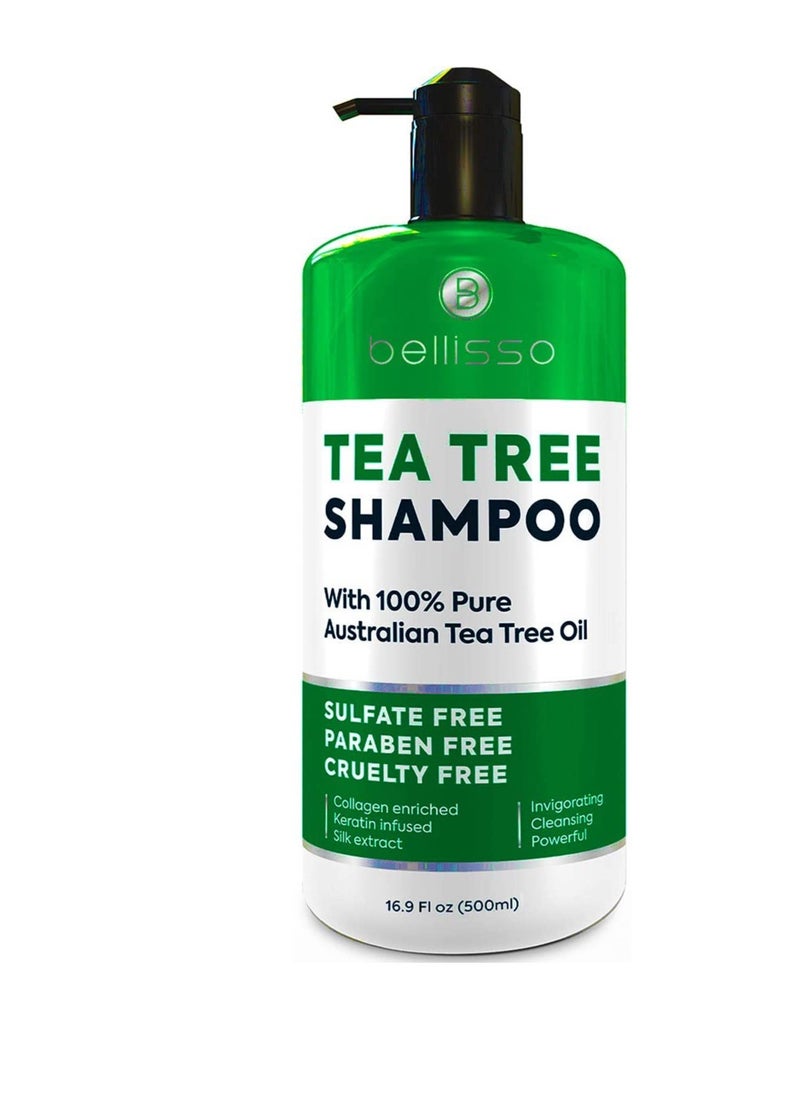 Tea Tree Oil Shampoo - Sulfate and Paraben Free with Collagen Keratin - Ideal for Women and Men with Oily Hair and Scalp Buildup - Anti Dandruff Treatment for Itchy, Dry Scalps – Salon Grade Products - pzsku/Z1C1951998EFEAFB15A41Z/45/_/1738411642/42a1e613-a5f5-46a8-b389-0011f9211b41