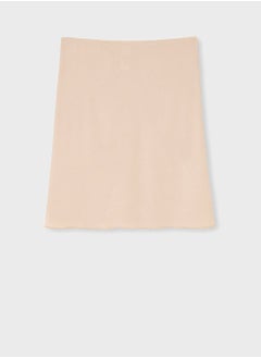 High Waist Mini Slip Skirt