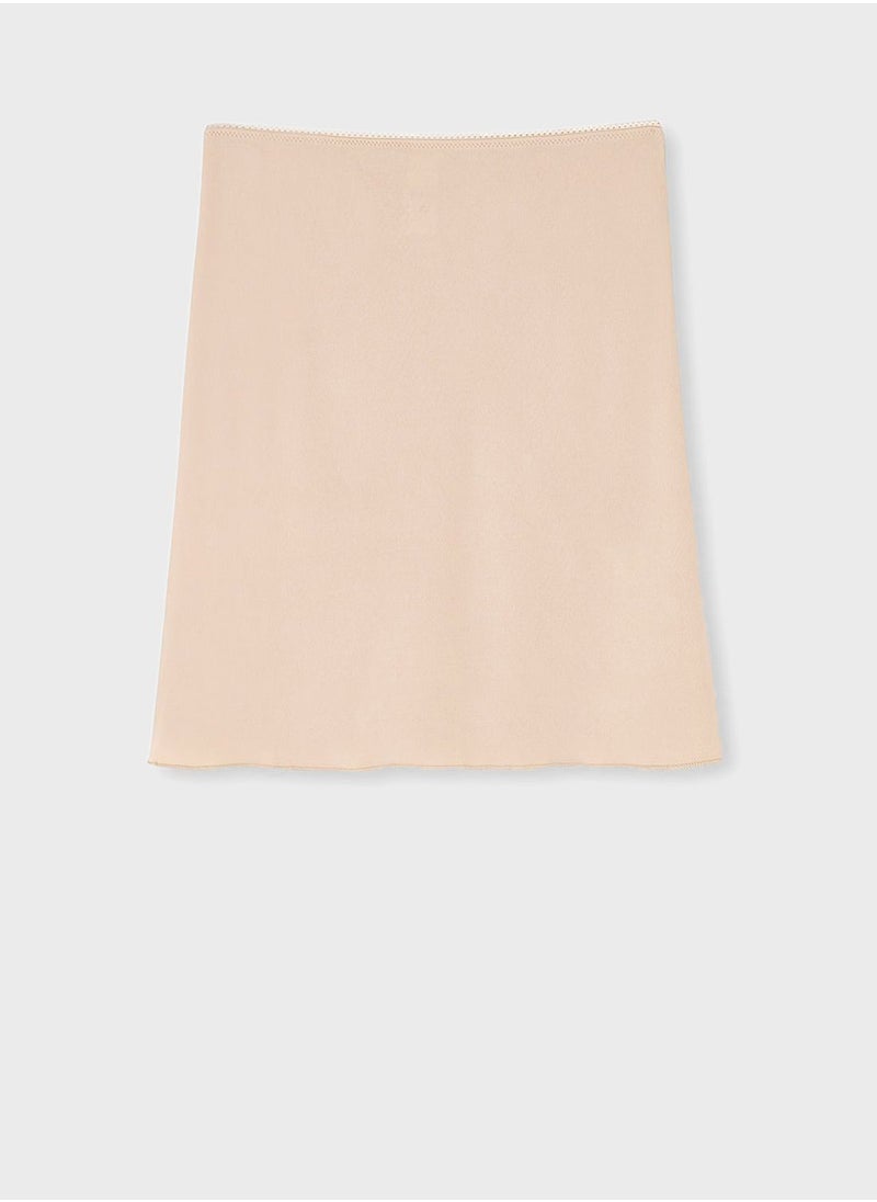 dagi - High Waist Mini Slip Skirt - Image 1