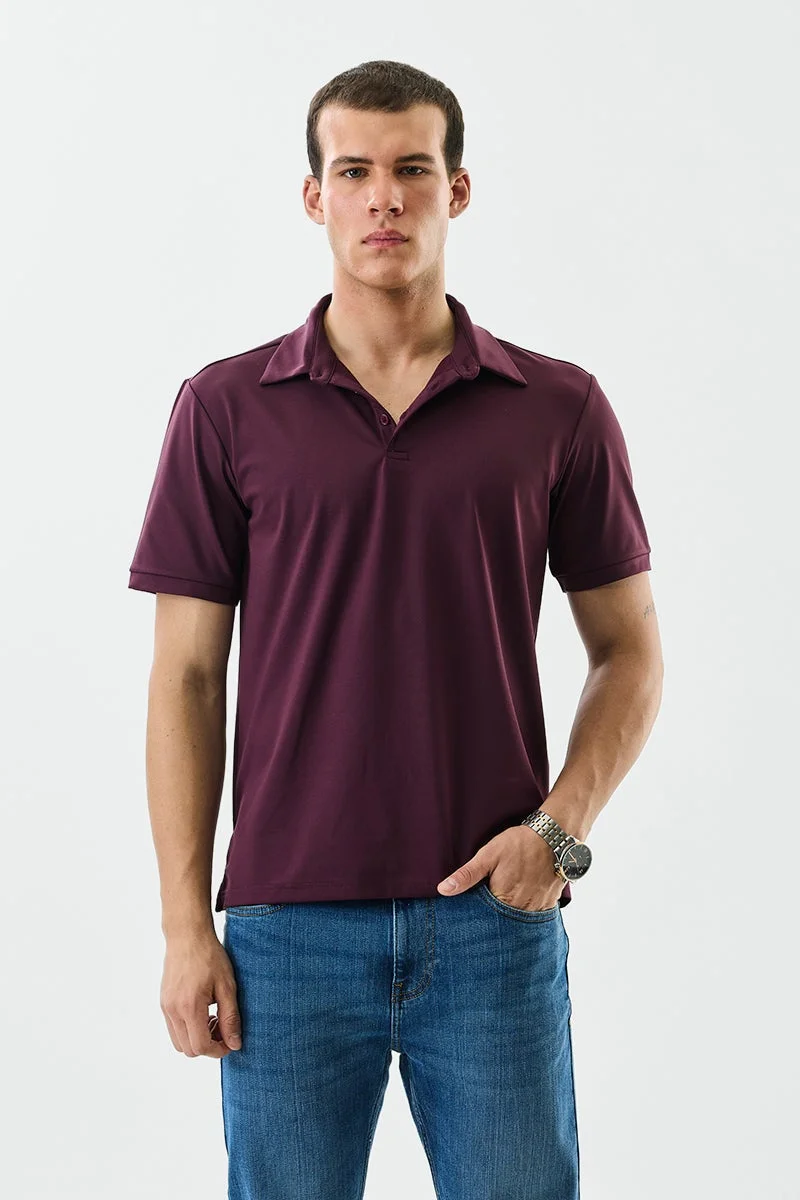 SNITCH Regular Fit Stretch Polo T-Shirt