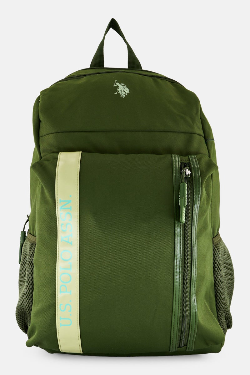 U.S. Polo Assn. Men Brand Logo Backpack, Dark Olive  - Image 1