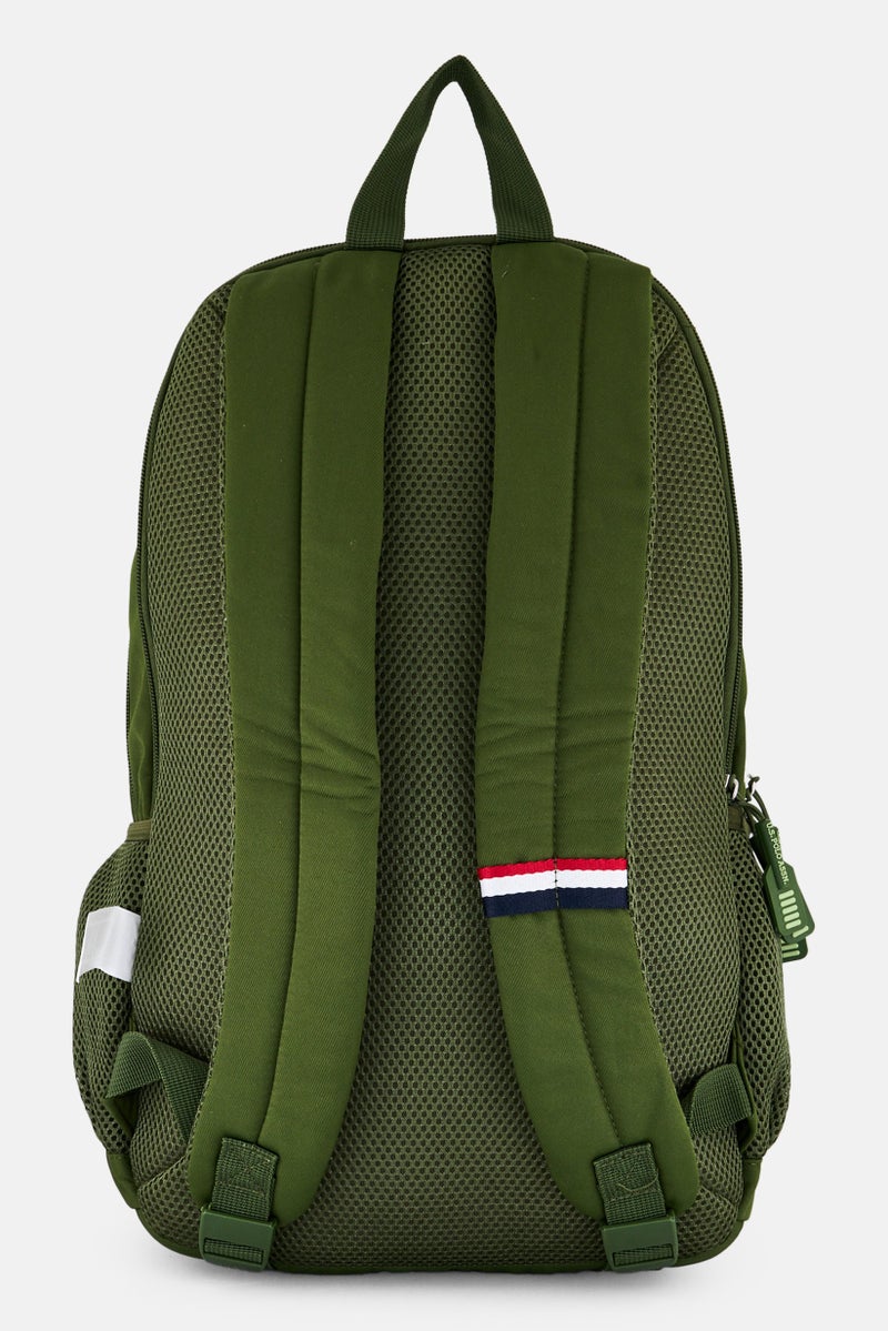 U.S. Polo Assn. Men Brand Logo Backpack, Dark Olive  - Image 3