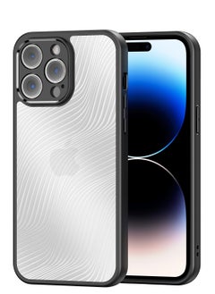 DUX DUCIS Aimo Cover for the iPhone 14 Pro mobile phone slim, transparent matte cover made of TPU, polycarbonate, polypropylene, silicone - black