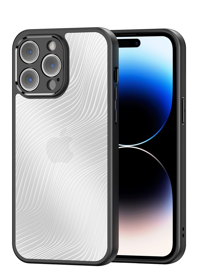 DUX DUCIS - DUX DUCIS Aimo Cover for the iPhone 14 Pro mobile phone slim, transparent matte cover made of TPU, polycarbonate, polypropylene, silicone - black - Image 1