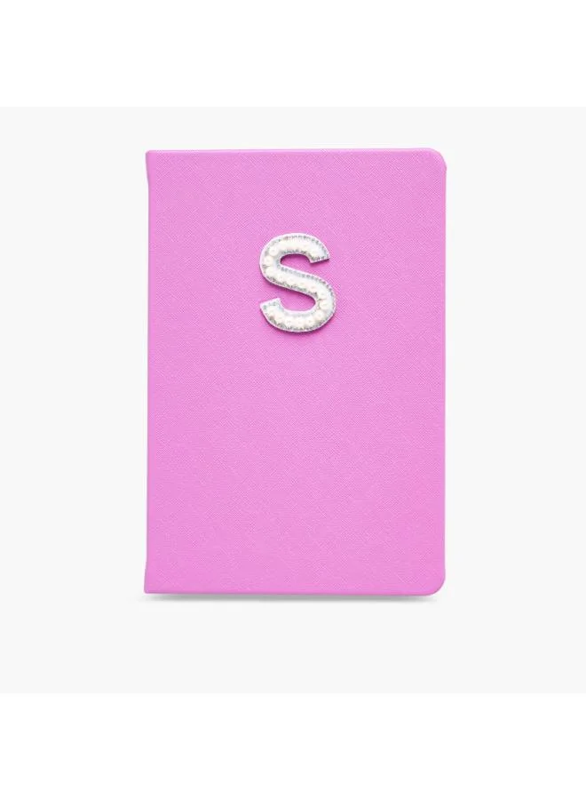 لايف ستايل Initial 'S' Embellished Pink Notebook for Girls