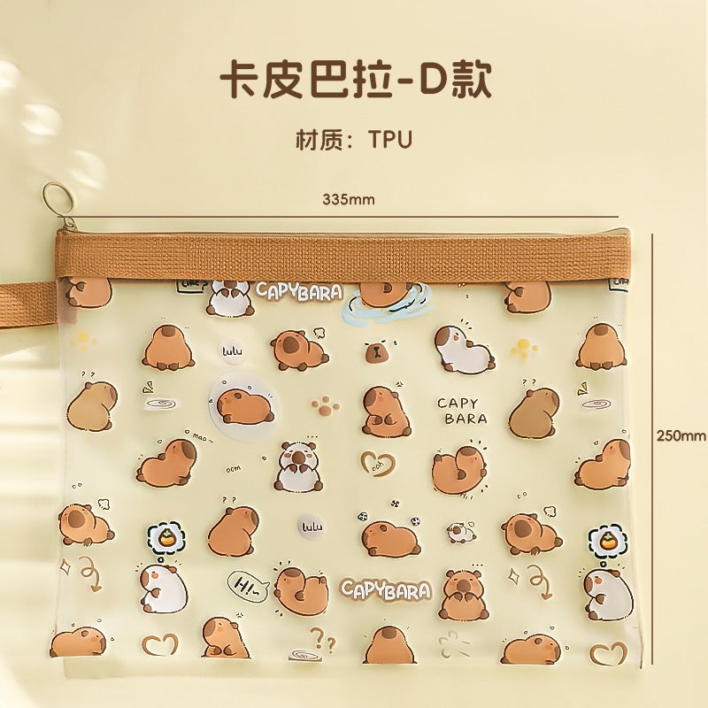 Generic A4 File Bag Transparent Waterproof Primary School Student ...