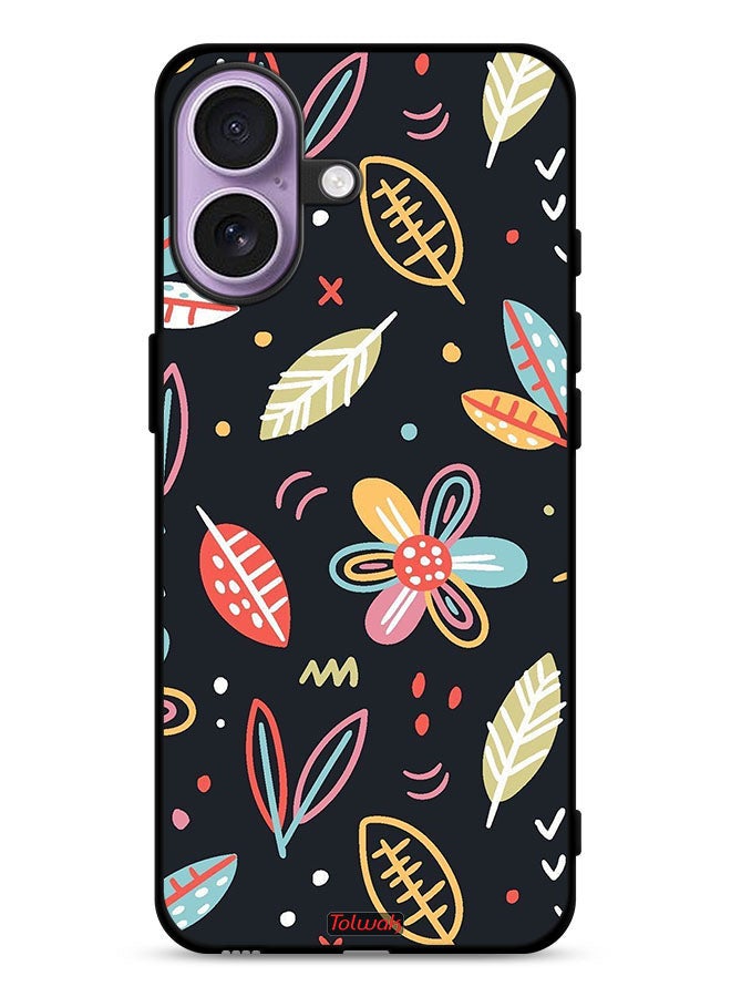 Tolwak Apple iPhone 17 Protective Case Cover Flowers And Leaves Abstract Art - Image 1