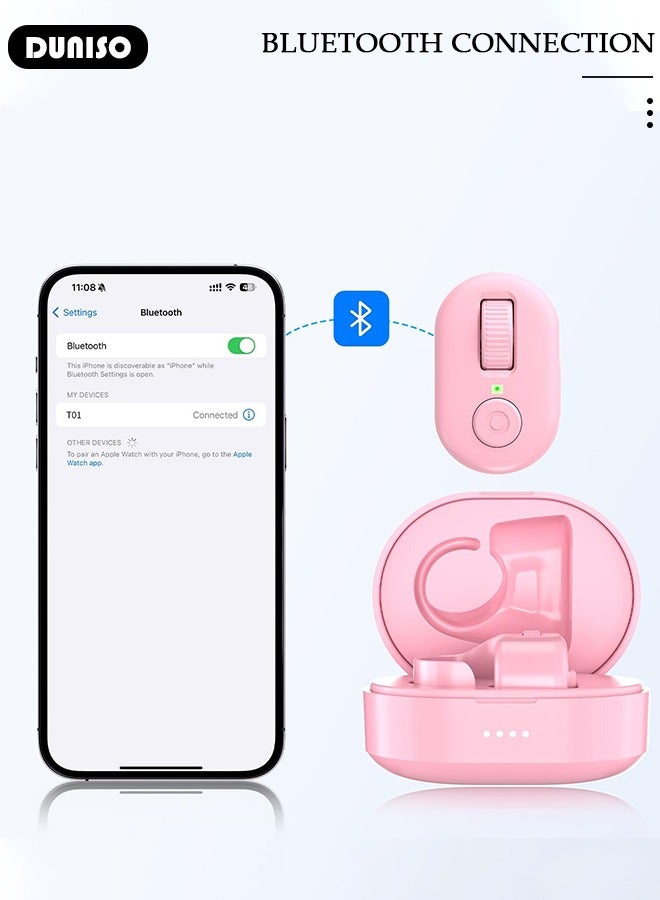 DUNISO TikTok Scroll Ring, Page Turner for iPhone iPad, Wireless Bluetooth Camera Remote Control, Suitable for TIK Tok, iPhone, iPad, Android  - Image 2