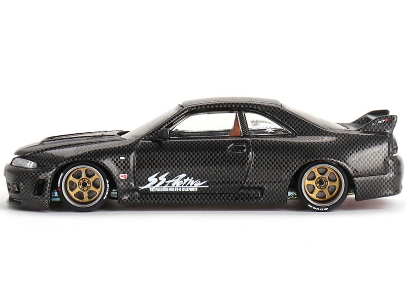 Mini GT Skyline (R33) Active Carbon R RHD (Right Hand Drive) Carbon Black (Designed by Jun Imai) Kaido House Special 1/64 Diecast Model Car by True Scale Miniatures KHMG116 - Image 3