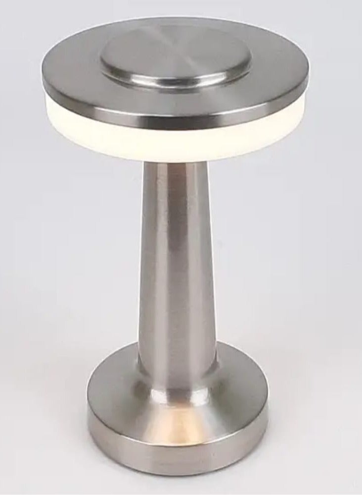 Happy Light Rechargeable aluminum table lamp with classic design - Image 1