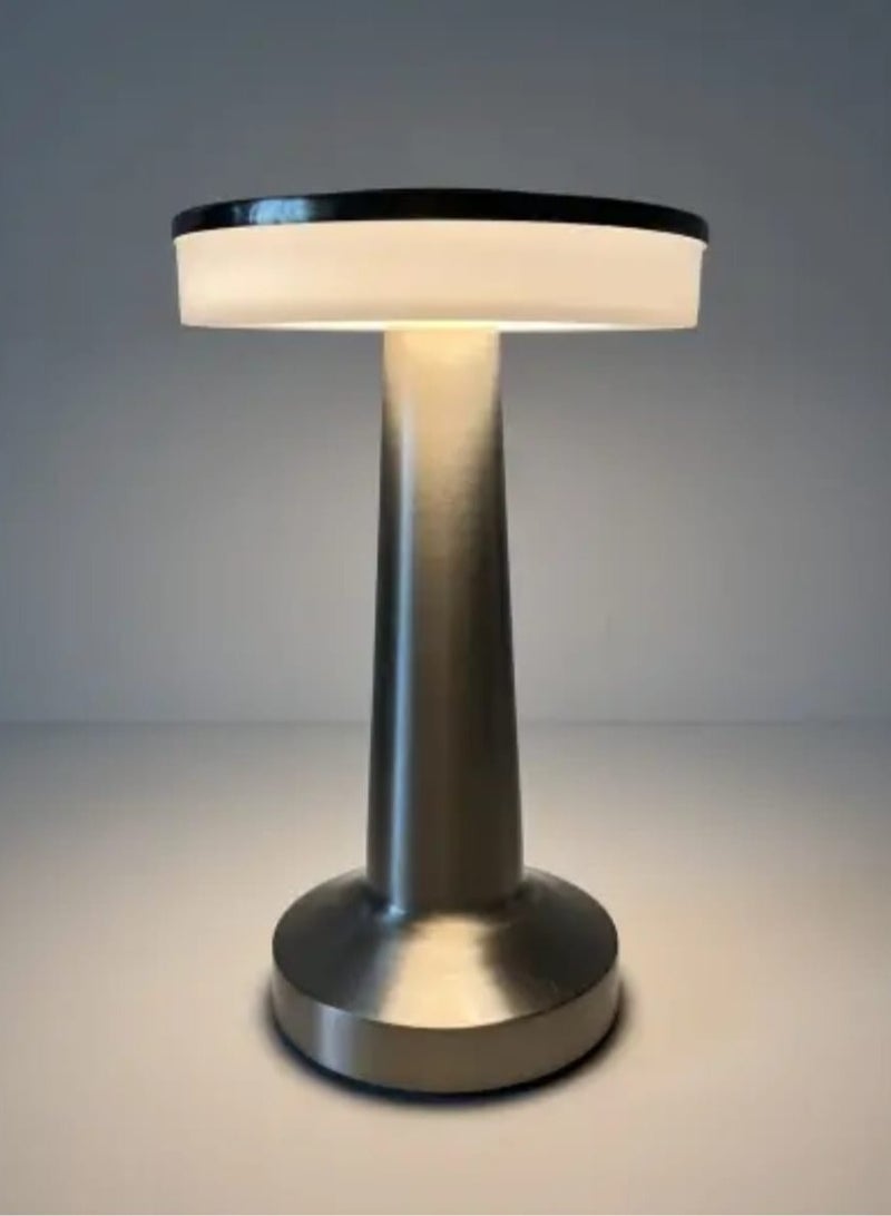 Happy Light Rechargeable aluminum table lamp with classic design - Image 2