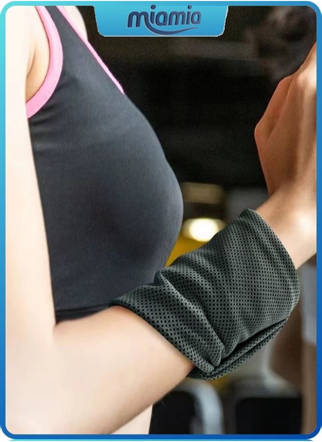 Miamia 2 Pack Cooling Towel Soft Breathable Sweat Towel Microfibre Fitness Towel Cooling Cold Towels for Neck for Travel Hiking Gym Yoga  - Image 5