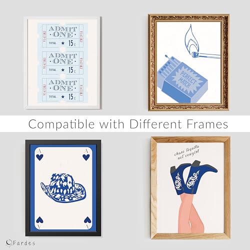 Fardes Coastal Granddaughter Room Decor, Cowgirl Aesthetic Pictures, Teen Girls Bedroom Surfboard Wall Art Prints, Beachy Wall Decor - Image 5